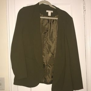 H&M blazer size 12 Green